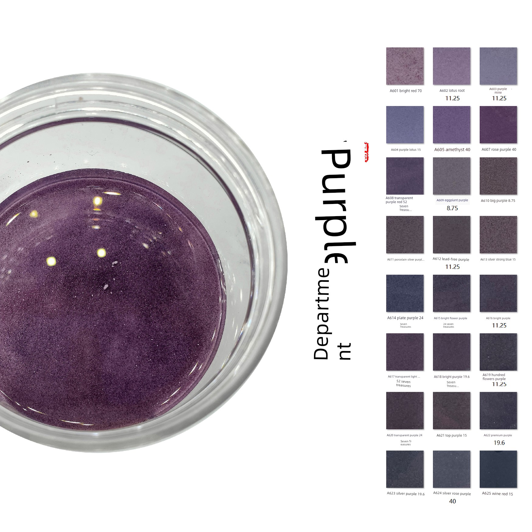 Purple Series - Cloisonné Enamel Glaze Handmade DIY Materials, Cloisonné 80-120 Mesh Gold Wire Painting, Gift Giving, Intangible Cultural Heritage
