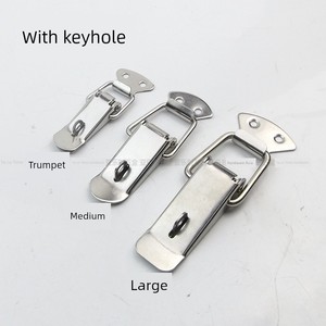 Stainless Steel Buckle Padlock Lock Box Buckle Duck Mouth Buckle Box Locking Buckle Spring Buckle Bee Box Tool Luggage B