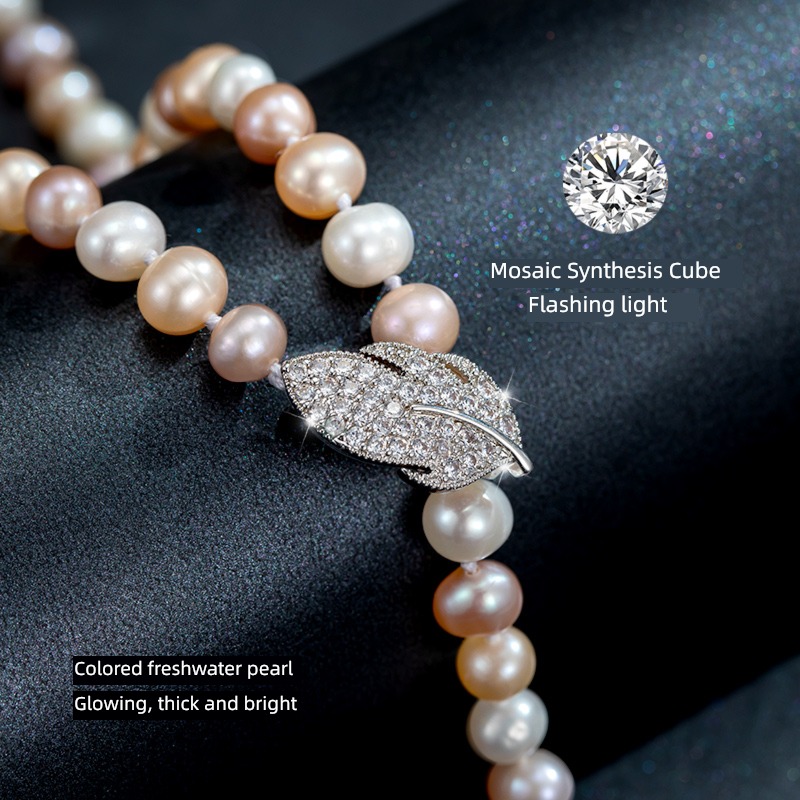 high-end Pearl female Minority Sense of design Accessories sweater chain