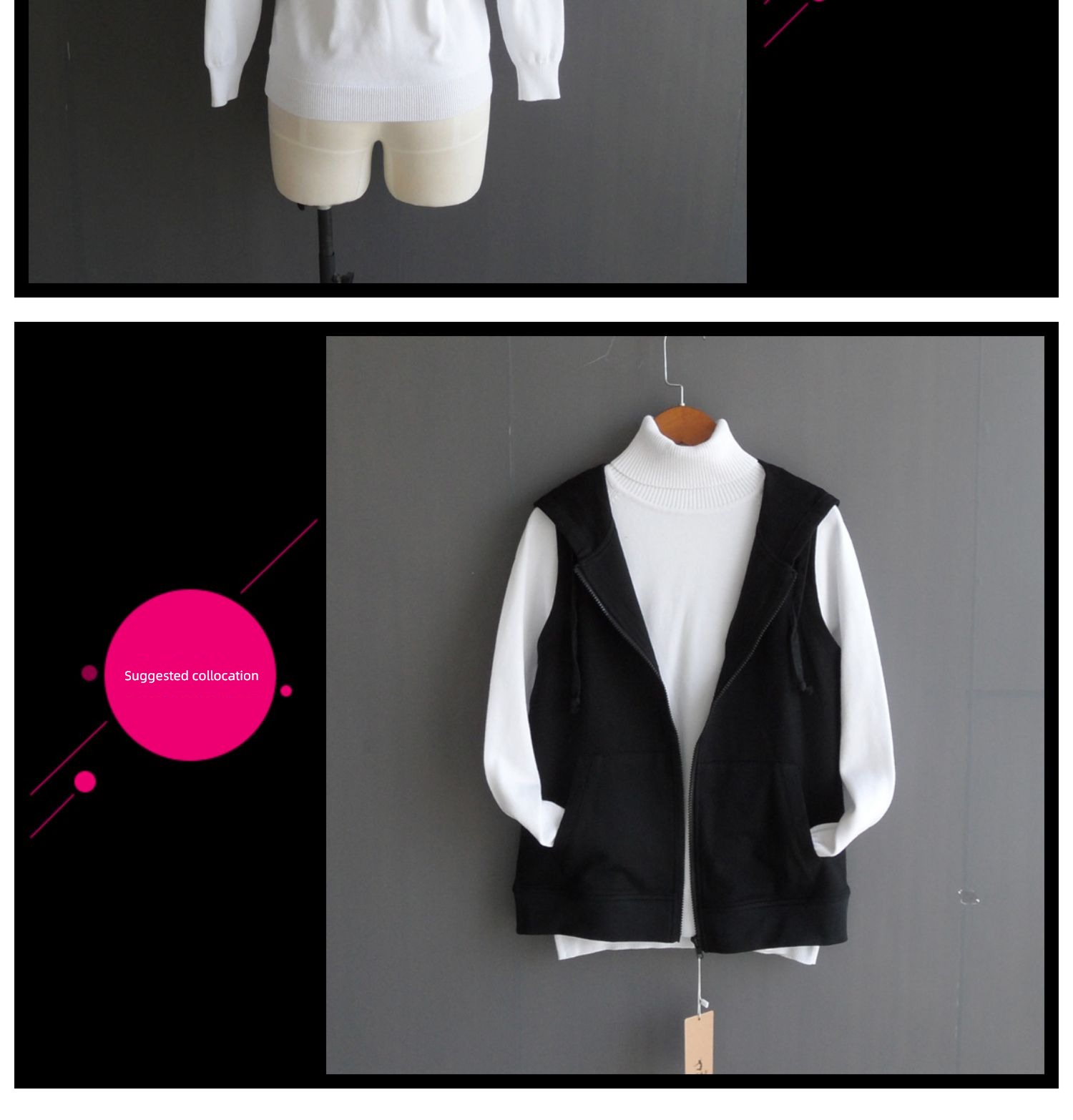 preferential Autumn and winter pure cotton Straight cylinder High collar raglan sleeve Thread clothes
