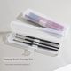 Yuman Makeup Brush Storage Box Portable Dust-proof Portable Eyeshadow Brush Eyebrow Pencil Storage Box Transparent