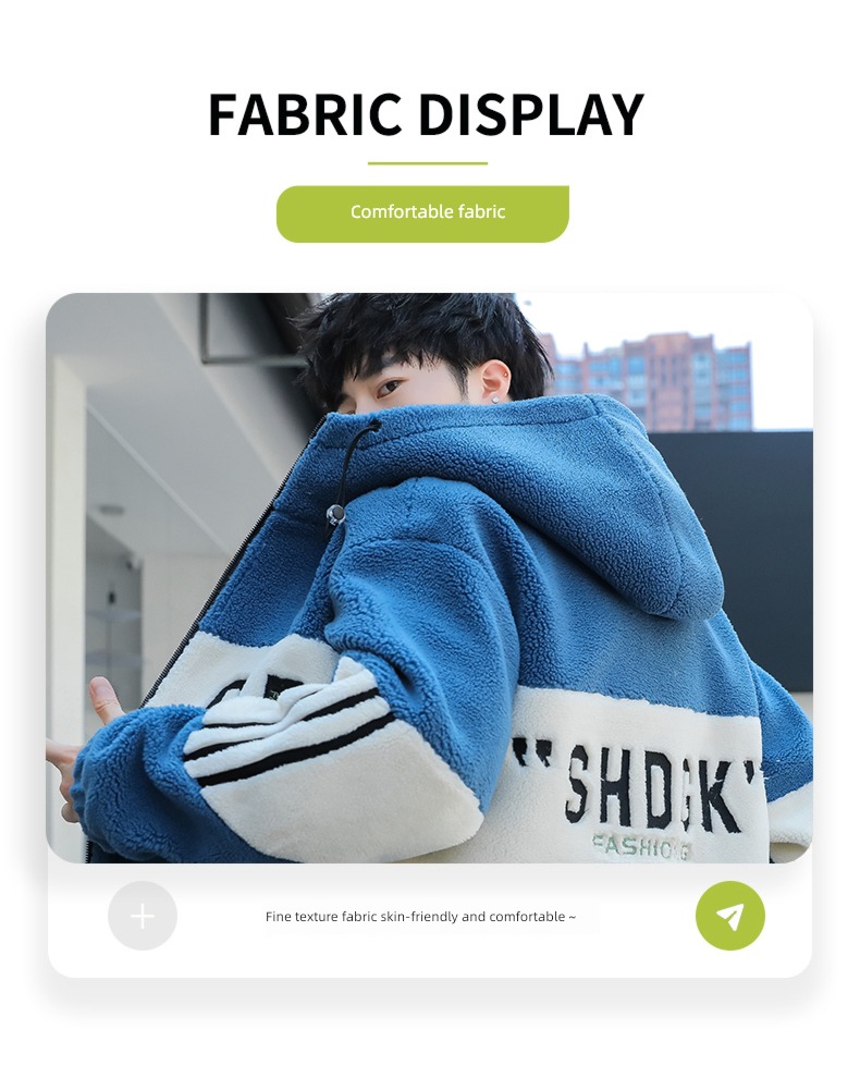 Plush Autumn and winter leisure time trend thickening Put on your clothes lamb