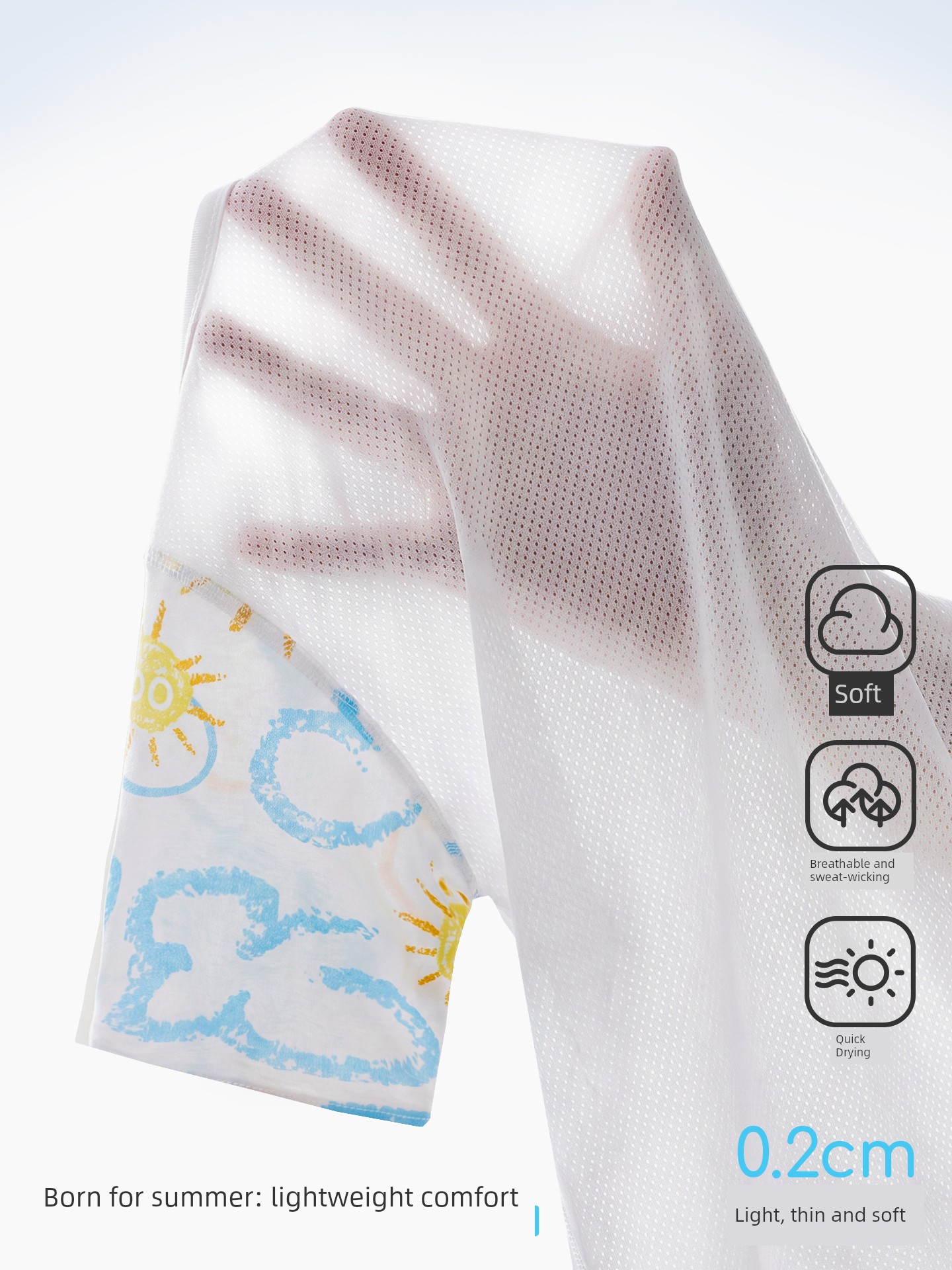 Baby Baby Thin Newborn Breathable Summer Clothing Onesie — 2