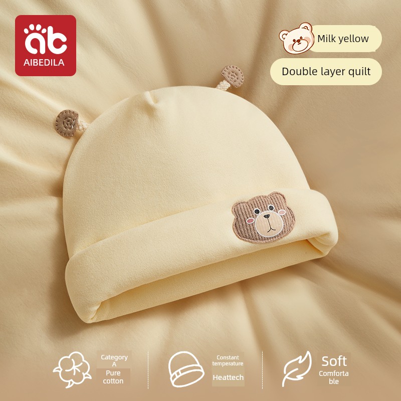 Newborn Baby Hat Autumn and Winter Class a 0 to 3 Months Infant Hat for Newborn Boys and Girls Small Age Group Outdoor Hat — 8