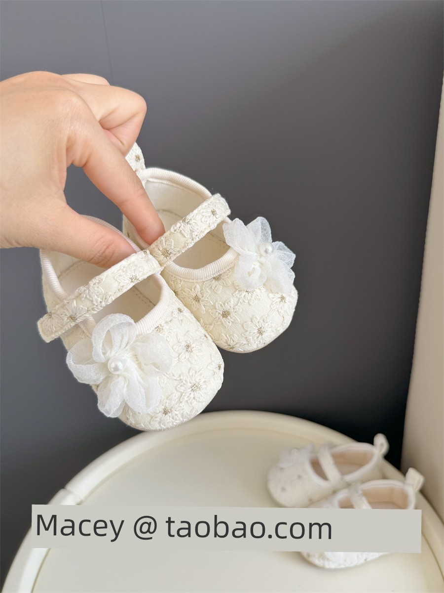 24 New Arrival Spring and Summer Baby Soft Sole Shoes 0-1 Year Old Tight Baby Toddler Flats 6-12 Months Princess Shoes