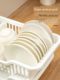 Drain rack for bowls and chopsticks household kitchen countertop tableware storage box disc plate chopsticks partition double-layer drain sink storage rack