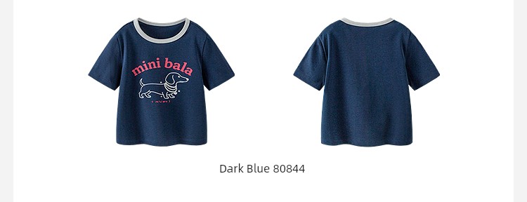 Mini Balabala Short-Sleeved T-Shirts and Pants for Boys and Girls, Summer Quick-Drying Kidsren's Tops, Shorts and Leggings Collection — 127