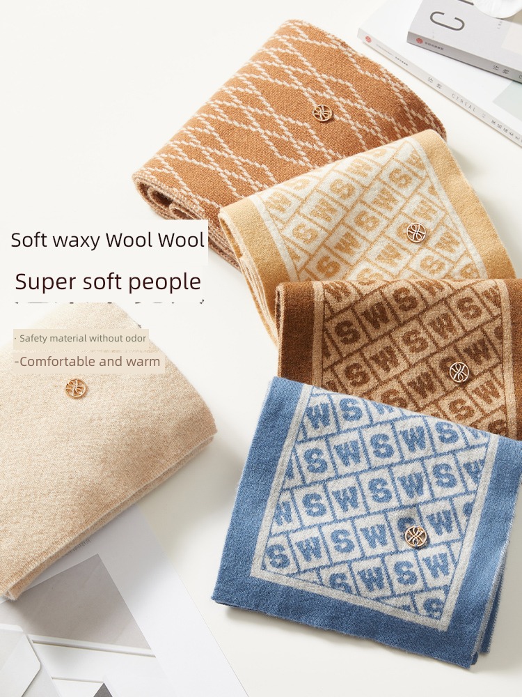 Everything goes well Autumn and winter female mom Versatile Gift box scarf