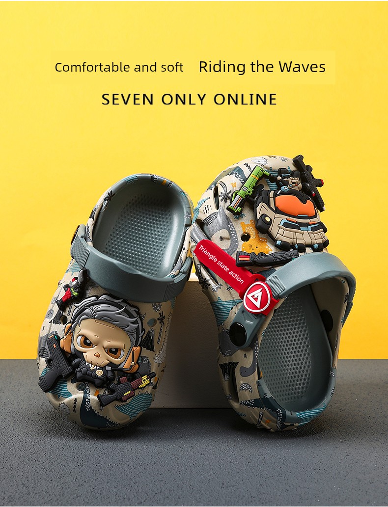 Delta Children's Clogs Boys' Slippers New Non-Slip Soft Sole Boys' Sandals Eva Summer Home Slippers — 1