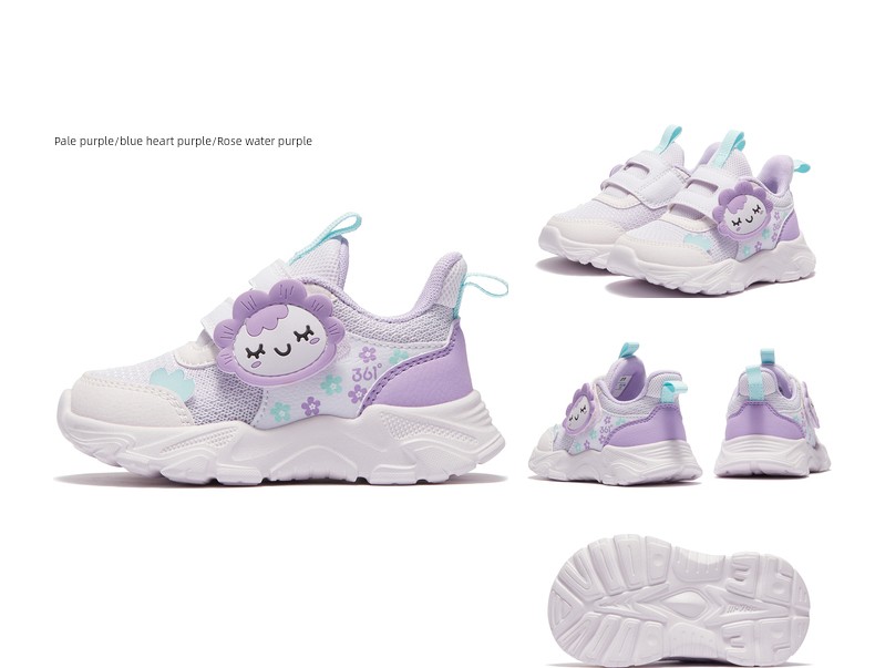 361 Degrees Children's Shoes for Girls, Toddler Shoes, Autumn New Model, Girls' Sports Shoes, Breathable Mesh Baby Shoes — 17