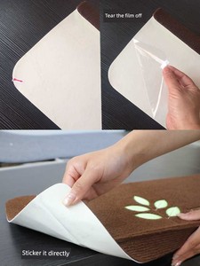 For Home Glue-Free Self-Adhesive Solid Wood Luminous Stair Step Mats