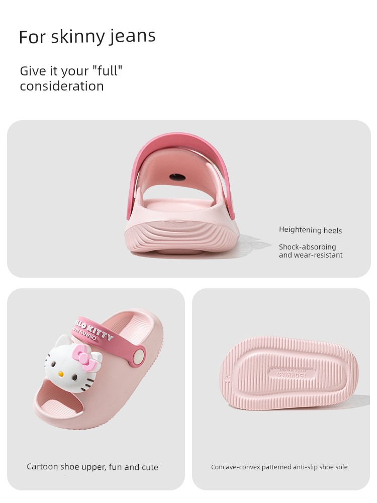 Hello Kitty Girls' Slippers for Children, Summer Indoor Non-Slip Slippers for Toddlers and Young Girls, Suitable for Home and Kindergarten — 3