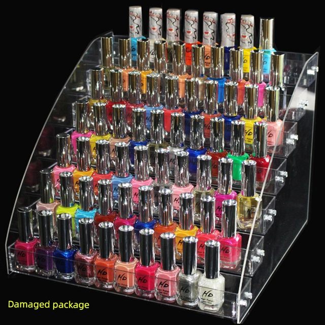Nail polish display stand desktop acrylic multi-layer transparent nail art shop lipstick nail glue tool display stand storage stand