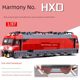 Alloy Locomotive Model 1 87 Harmony Electric Locomotive Double-decker Passenger Alloy Sound-optical Toy Vehicle