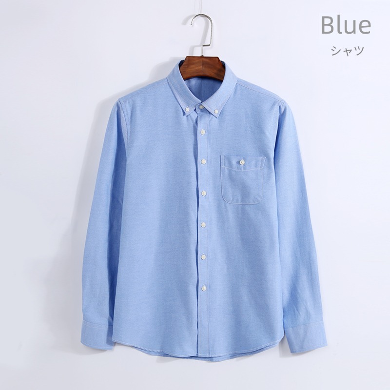 u-shark  leisure time oxford white shirt Long sleeve work clothes
