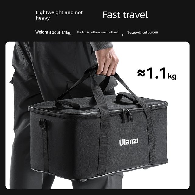 Ulanzi Youbasket OM-01 photography lamp multi-function storage bag SLR camera lens 40W COB fill light photography equipment portable storage box large capacity waterproof scratch protection bag