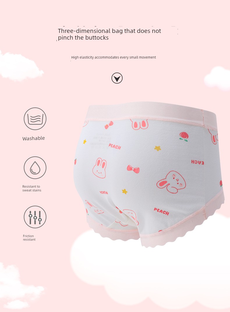 Girls' Underwear, Kidsren's Class a Cotton Summer Thin Briefs, Little Girls' Breathable Antibacterial Underwear Without Pp Inserts — 4