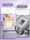 Thickened classification subject bag Primary school students L-shaped file bag subject bag zipper file bag handheld mesh large opening handheld book bag homework remedial bag test paper storage bag file information bag