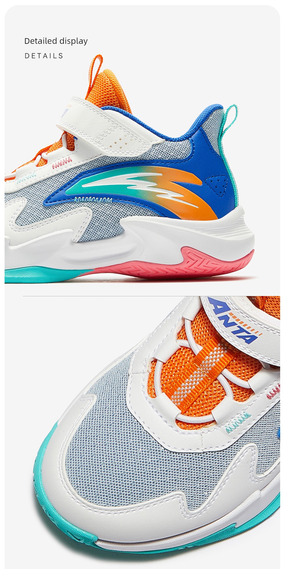 Anta Kids Trial Edition | Boys' Basketball Shoes 2026 Autumn New Lightweight Professional Children's Sports Shoes — 18