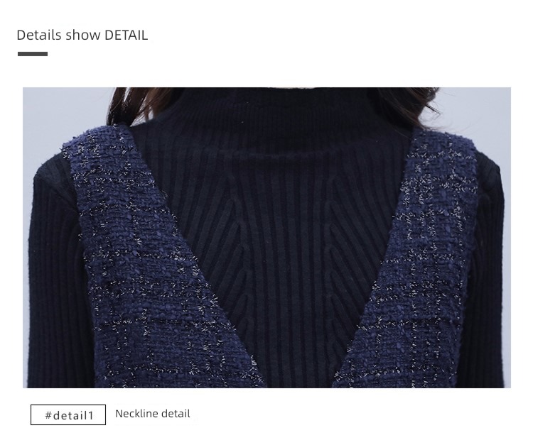 Wool Autumn and winter atmosphere Vest Medium length Lay a foundation vest