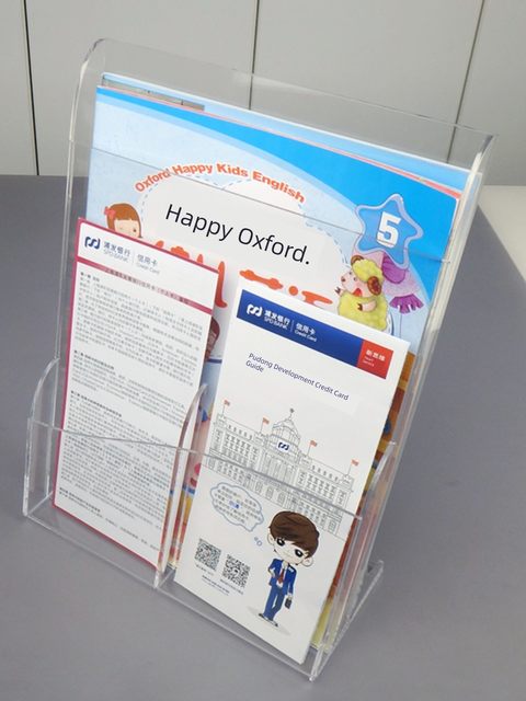 A6A5A4 desktop display rack color page folding rack display storage box bank leaflet display box acrylic box