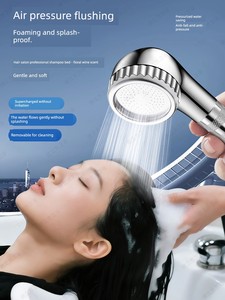 Shampoo Bed Faucet with Pressure-Boosting Spray Head, Small Showerhead for Hair Salons, Energy-Saving Showerhead for Hai