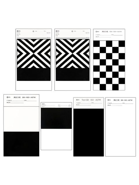 Praying hiding force determination of paper black and white paper reflectivity test black and white grid twill preparation coating film proofing coating