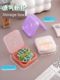 Powder puff storage box large size breathable and anti-mold with air hole empty box adapted to XL size powder puff marshmallow flip box