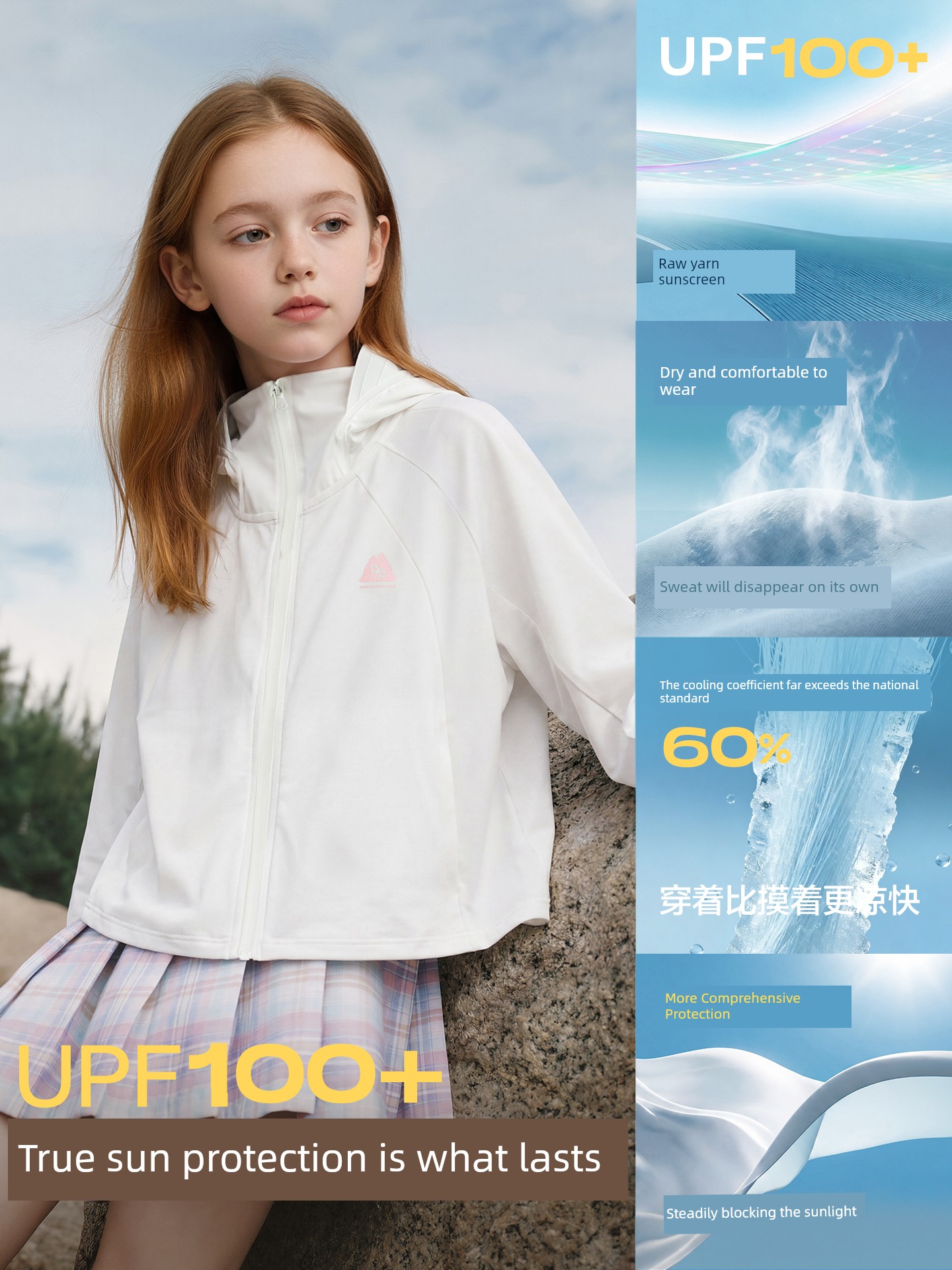 [Same Style as in the Mall] Balabala Girls' Sun Protection Clothing, Kidsren's Jacket, 2026 New Summer Cool Top