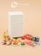 Mini simulation kitchen refrigerator food model children's house play toy mini scene ornaments food and play items