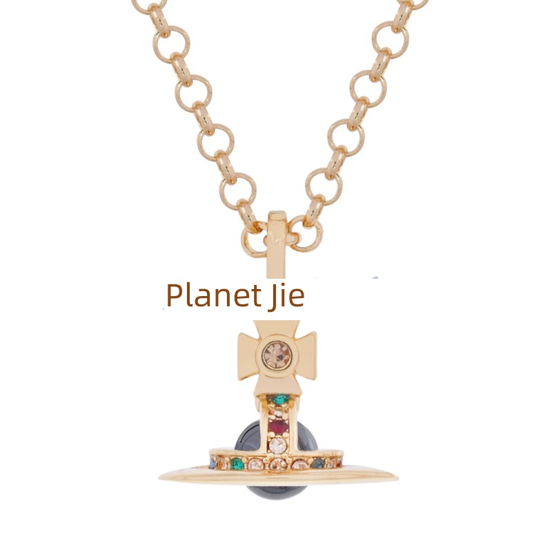 vivienne   6MM star Necklace Really fragrant Colorful beads