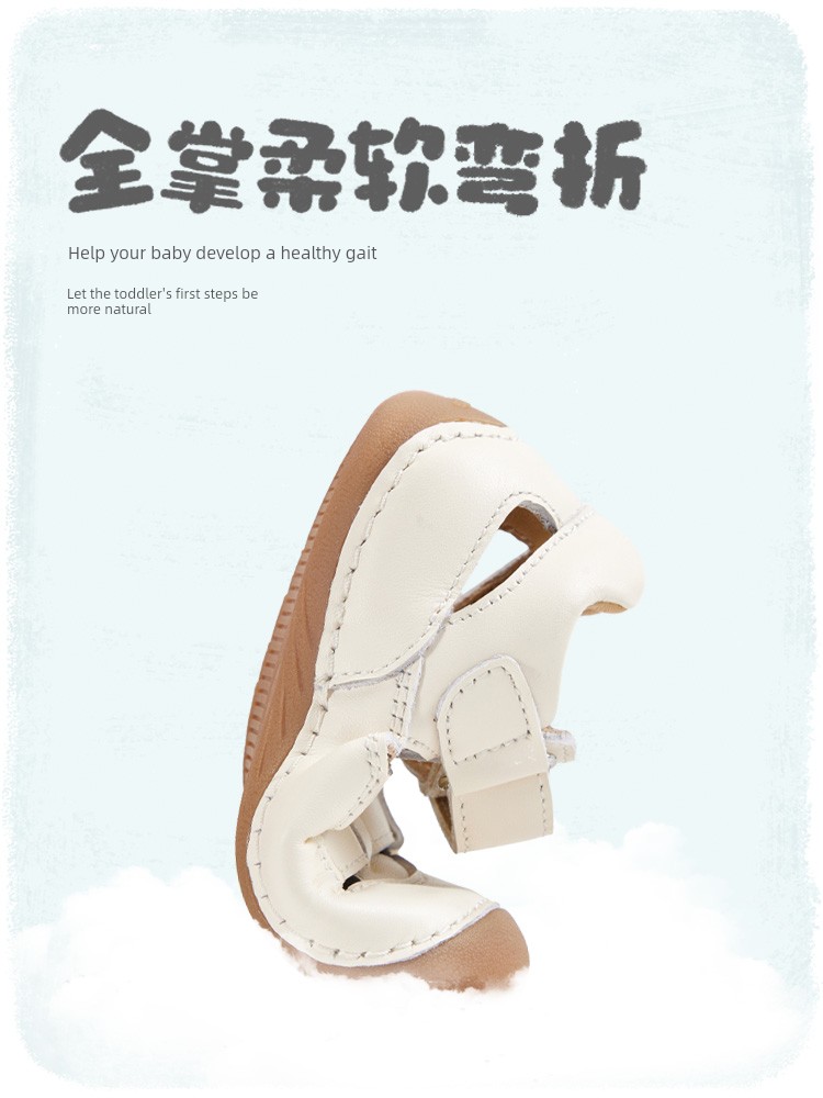 Woollykids Australian Mini Corey Leather Sandals for Infants and Toddlers with Velcro Soft Sole Walking Shoes — 4
