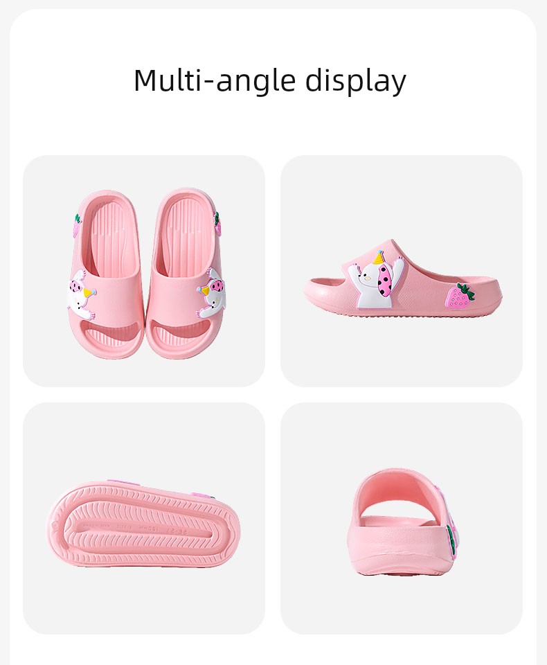 Pig Daddy Boys' Slippers Summer Children's Slippers Indoor Home Non-Slip Bathing Little Girl Baby Parent-Child Slippers — 14