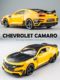 Bumblebee Camaro sports car alloy car model 1 32 gold steel deformation toy car ornament simulation car model