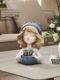 Cute girl pen holder ornament creative office desktop makeup brush storage children room decoration boy girl