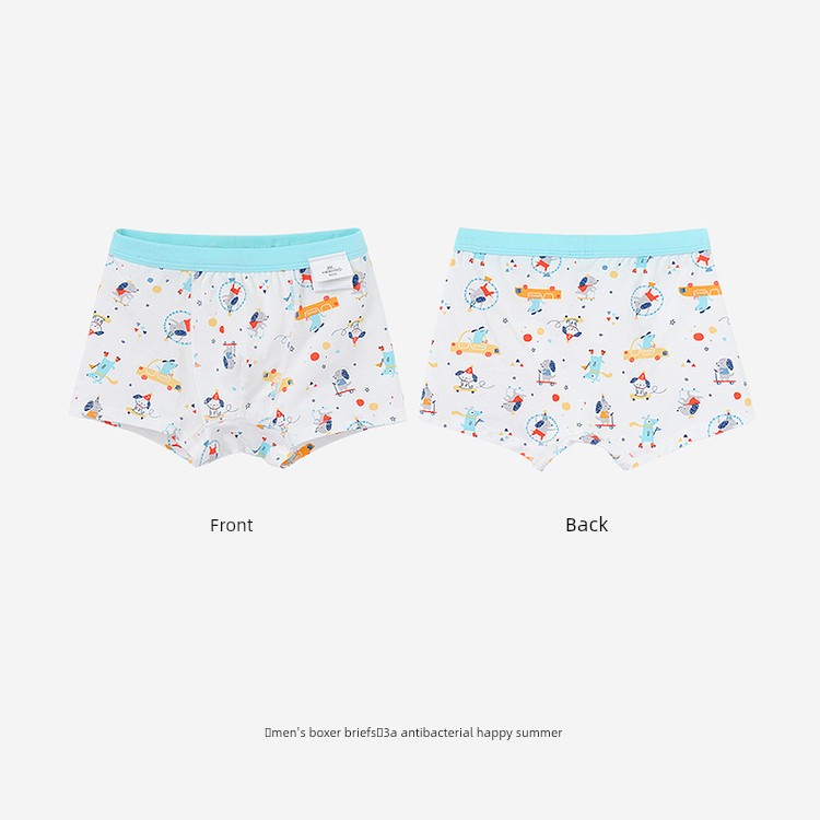 Ying's Children's Underwear, Boys' and Girls' Boxer Briefs, Suitable for All Seasons, Antibacterial Boxer Briefs for Small and Medium-Sized Children — 3