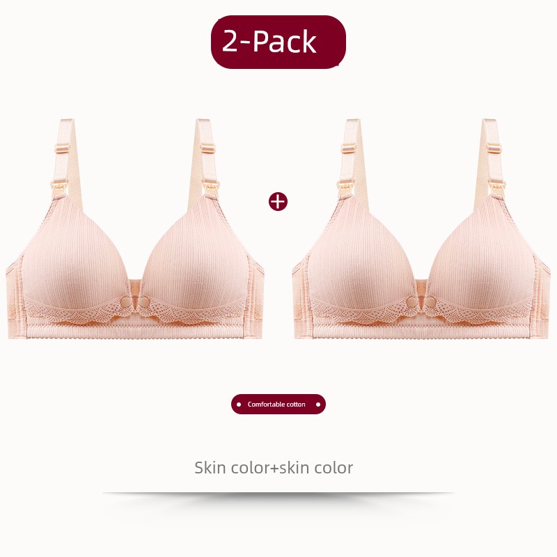 Maternity Bra Nursing Bra Push-Up Anti-Sagging Pregnancy Breastfeeding Pure Cotton Lift-Up Comfortable Bra Thin Style — 6