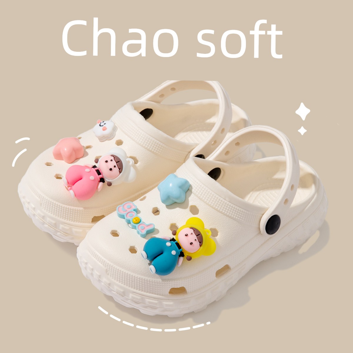 Children's Croc Shoes for Girls 2026 New Summer Outdoor Sandals for Older Kids Non-Slip Eva Girls' Slippers Comfortable — 3