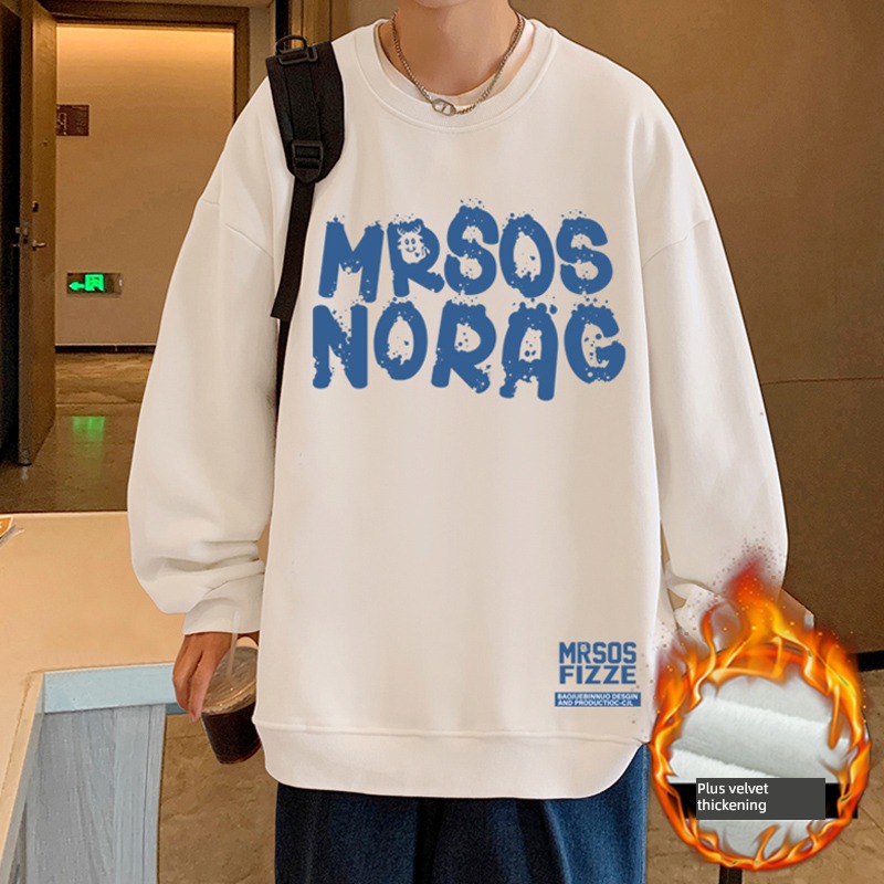Autumn and winter easy over size Graffiti No cap Sweater