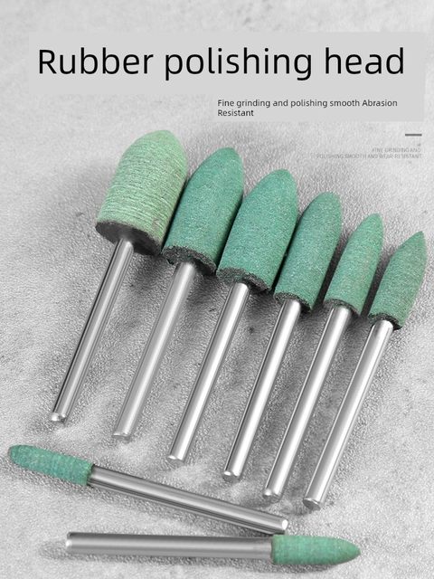 Rubber grinding head polishing hand tools accessories cowhide polishing head polishing rod artifact manual alloy