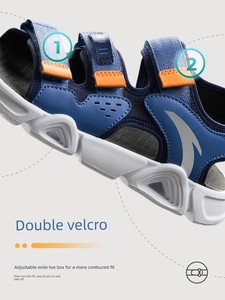 Anta Kidsren's Beach Shoes for Boys and Girls, Summer Comfortable Non-Slip, Wear-Resistant, Anti-Odor, Anti-Bacterial, O