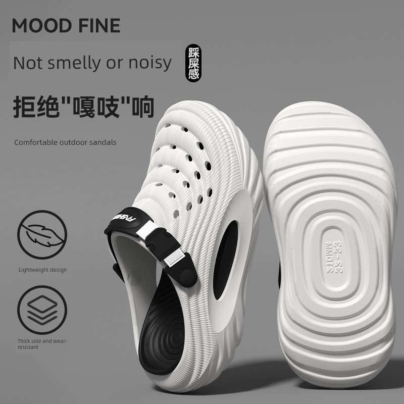 Children's Croc Shoes Boys 2026 New Summer Youth Beach Non-Slip Sandals for Older Kids Boys' Outdoor Wear — 5