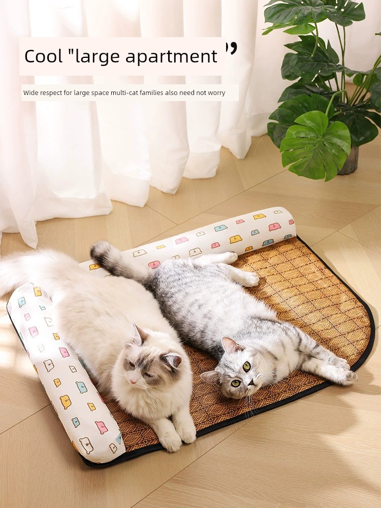 四季通用貓窩可拆洗夏天貓睡墊涼蓆貓沙發多款顏色可選