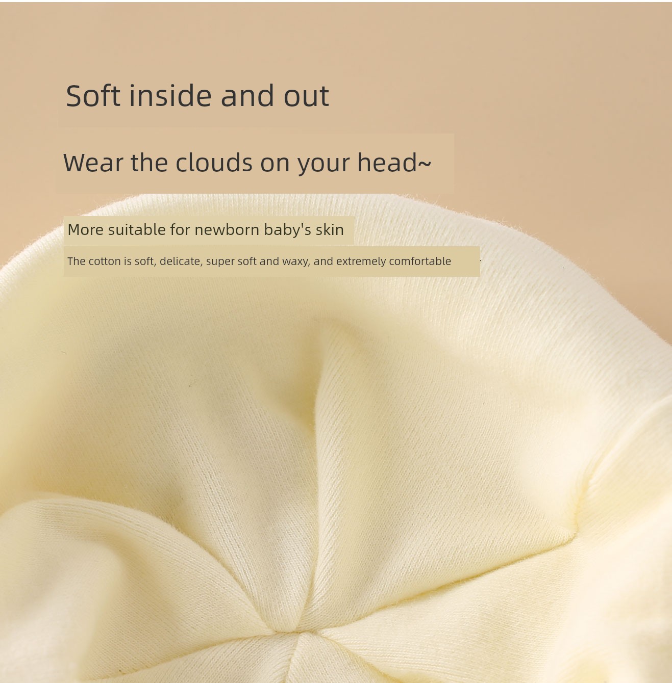 Pregnant and Newborn Baby Hat 0-12 Months, Newborn Baby Protective Cap, Double-Layered, Spring, Summer, Autumn, Winter, Pure Cotton, Class a — 7
