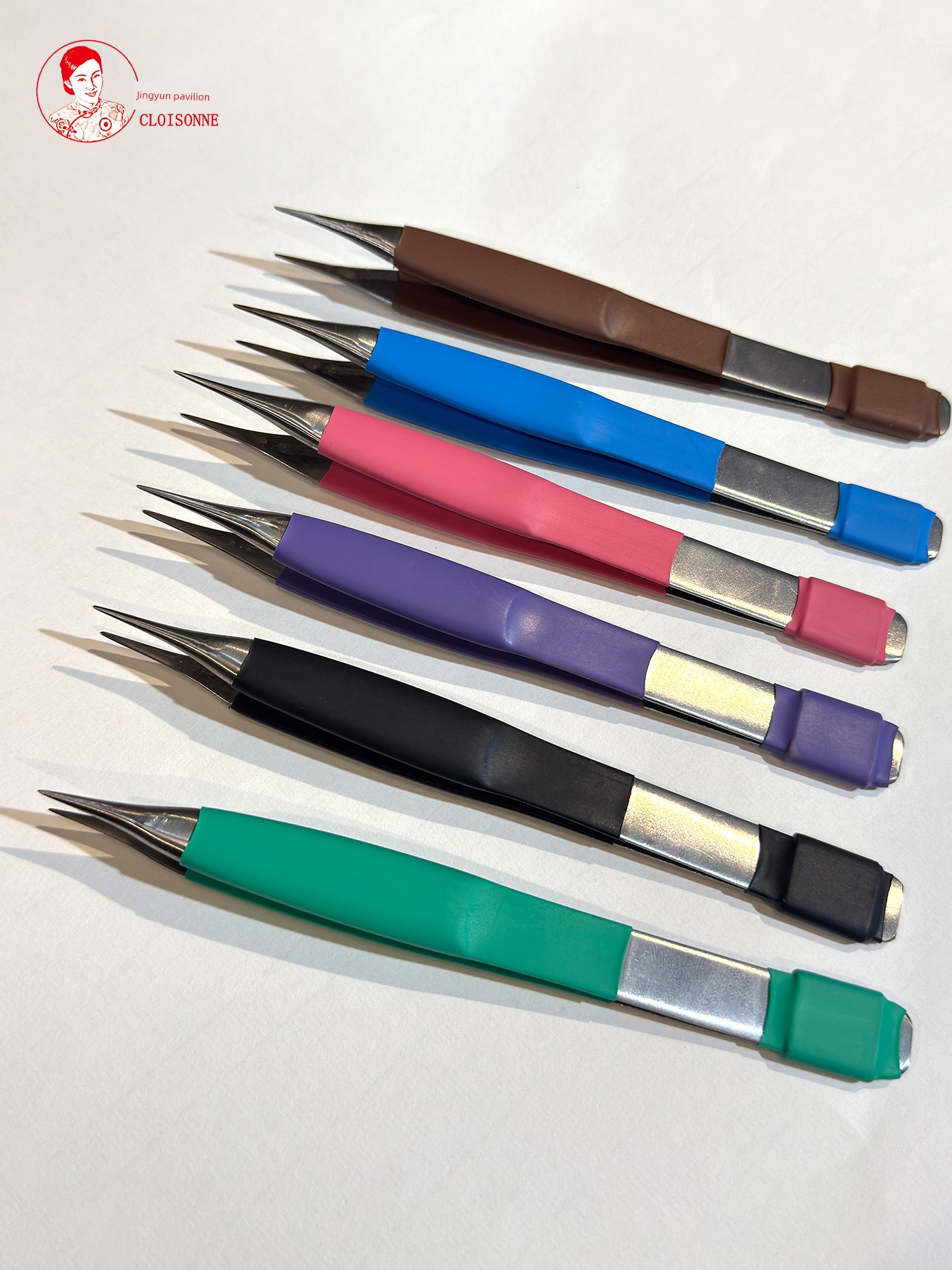 Tweezers Cloisonne Enamel Painting Cloisonne Painting Special Cloisonne Tools Handmade Polishing Does Not Hurt Gold Silk Exquisite Details