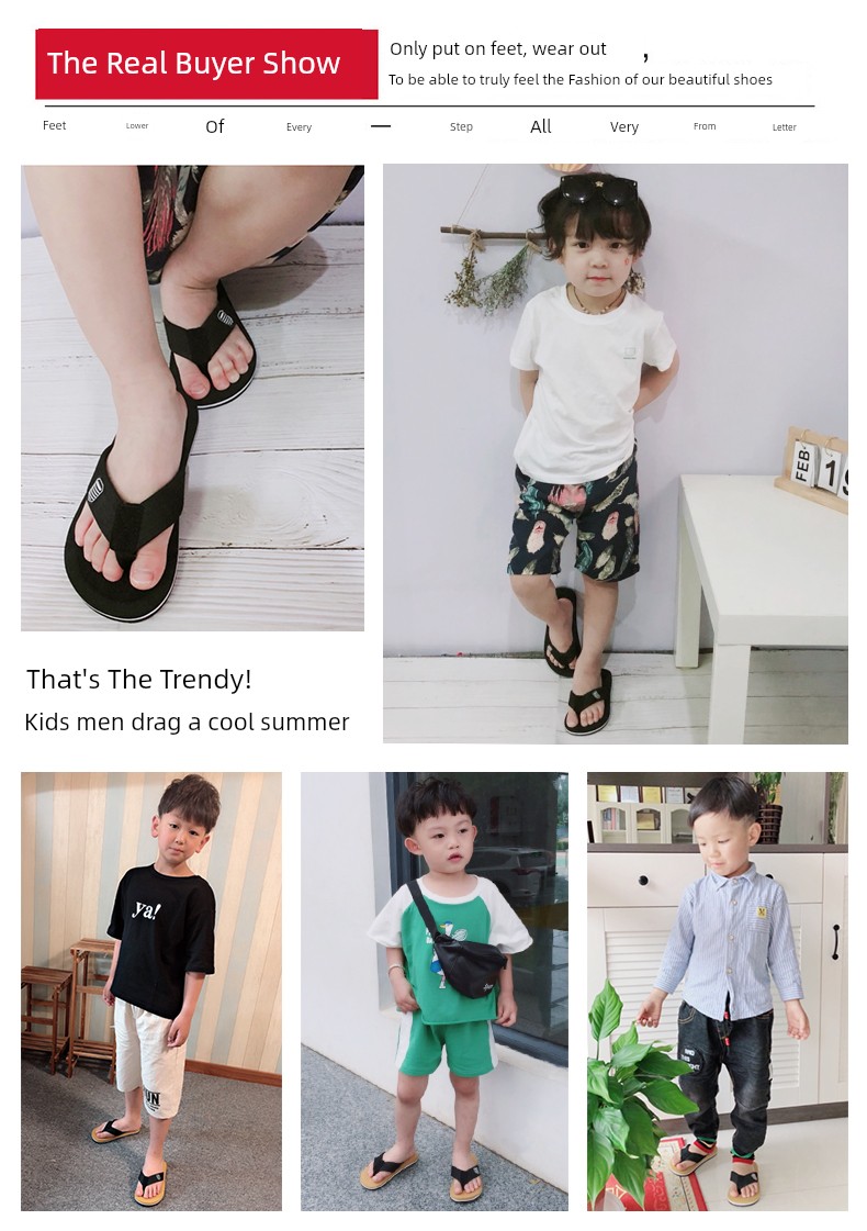 Summer Outwear Soft Bottom Kids Cute Kids Slippers — 5