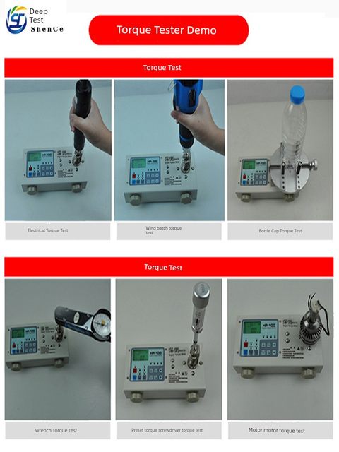 Deep-shot electric batch torque tester air batch torque meter digital display HP-100 bottle cap motor drill wrench torque meter