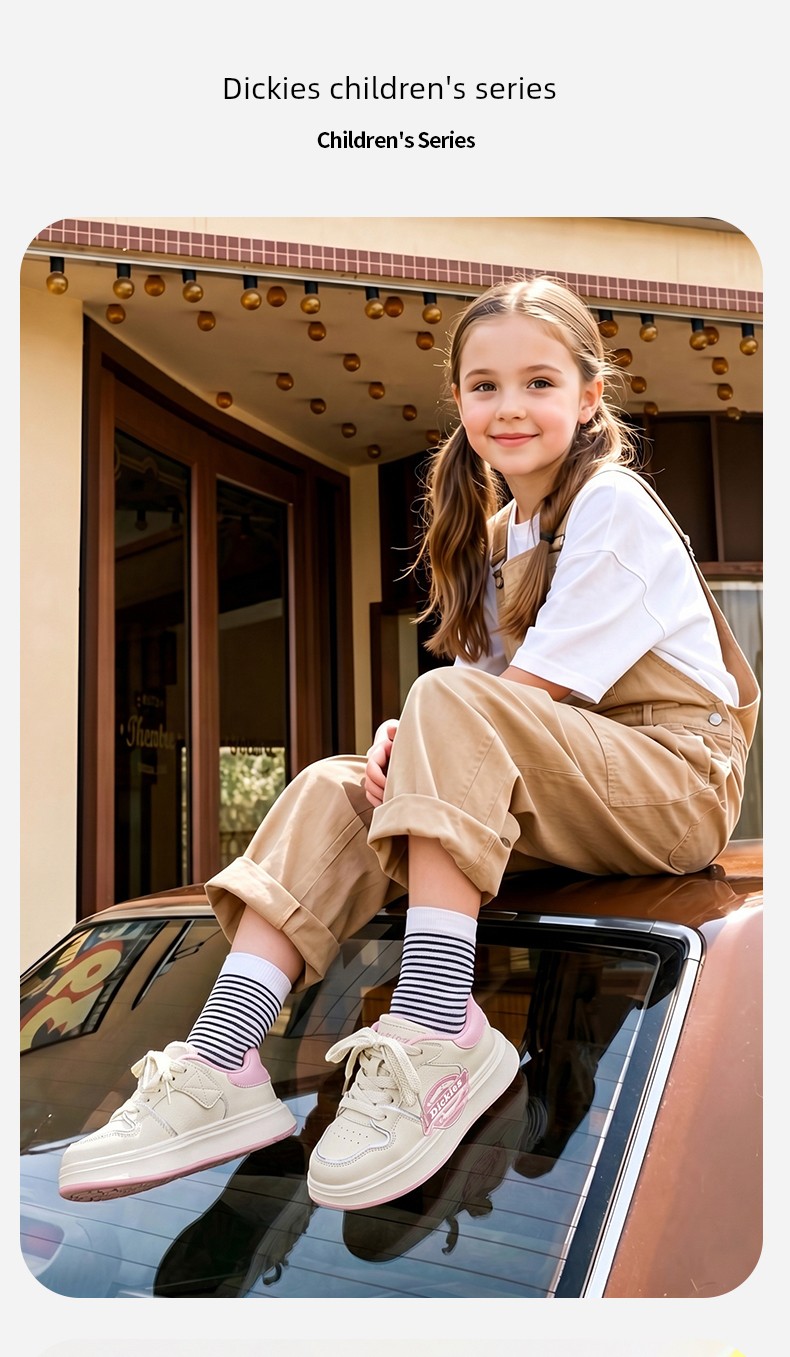 Dickies Medium and Large Children's Sports Shoes for Boys and Girls 2026 Autumn New Thick-Soled Height-Increasing Children's Casual Sneakers — 4