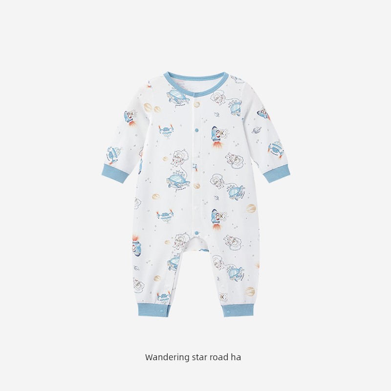Yeehoo Baby Autumn Jumpsuit Long-Sleeve Toddler Romper New Four-Season Newborn Clothing Onesie Spring and Autumn — 2