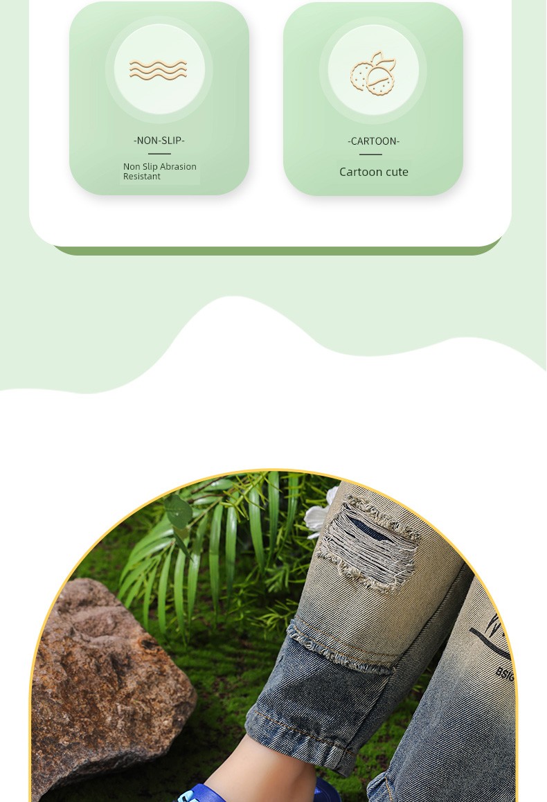 2026 New Arrivals All-In-One Kidsren's Slippers for Boys, Summer Indoor Home Use, Non-Slip Soft-Soled Slippers for Older Boys — 16